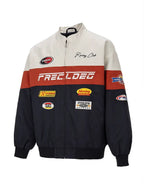 F2CE Patchwork Color Block Racing Jacket