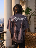Harsh and Cruel Palms Logo Cuban Shirt