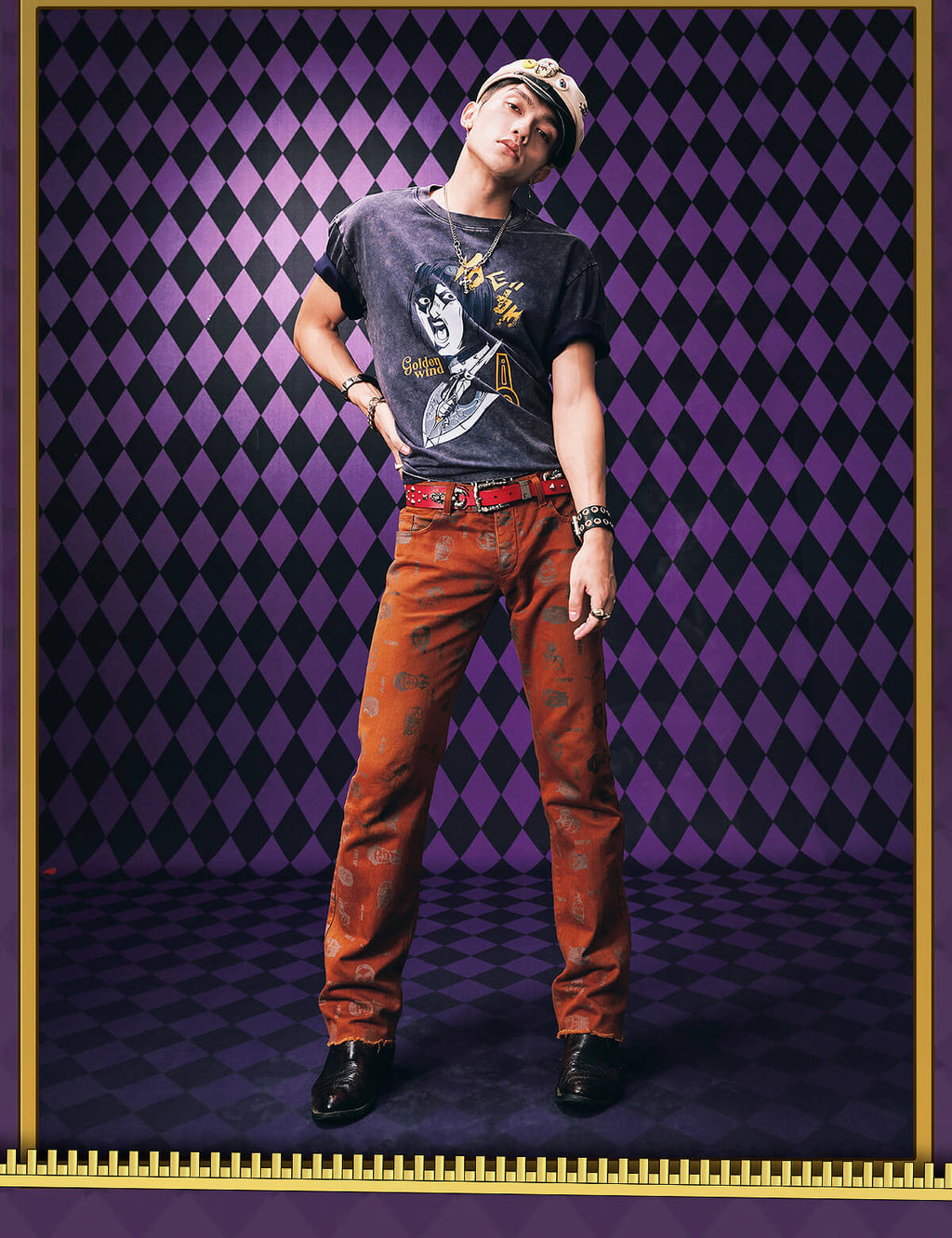 MEDM × JOJO Vintage Washed Character Print Tee