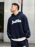 JUST VIBE Phantom Logo Reflective Line Hoodie