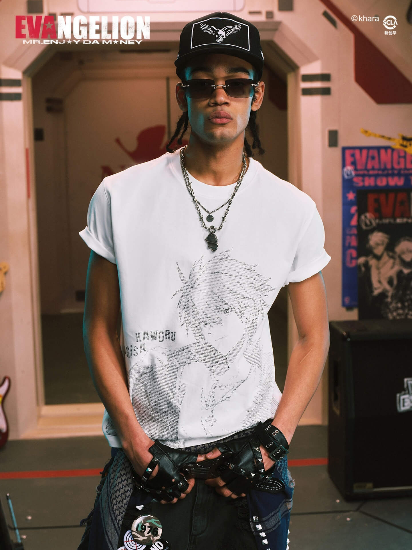 MEDM x EVA NEVER END Character Code Graphic Tee