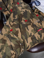 TGFCLUB Kill Fully Embroidered Studded Camouflage Cargo Pants