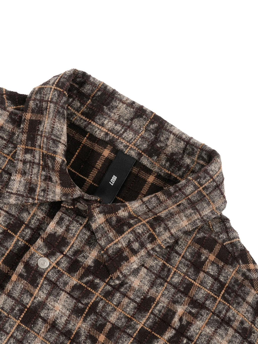 1807 Tie Dye Plaid Long Sleeve Shirt