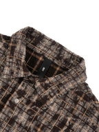 1807 Tie Dye Plaid Long Sleeve Shirt