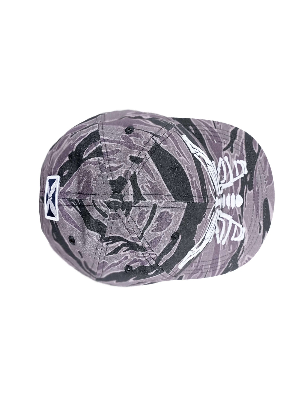 LIBERAFIT Skeleton Butterfly Embroidered Camo Racing Cap