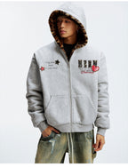 MEDM Reversible Leopard Fur Hooded Jacket