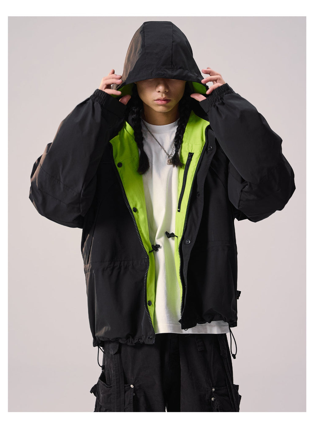 Remedy Backpack Design Hooded Windbreaker Jacket