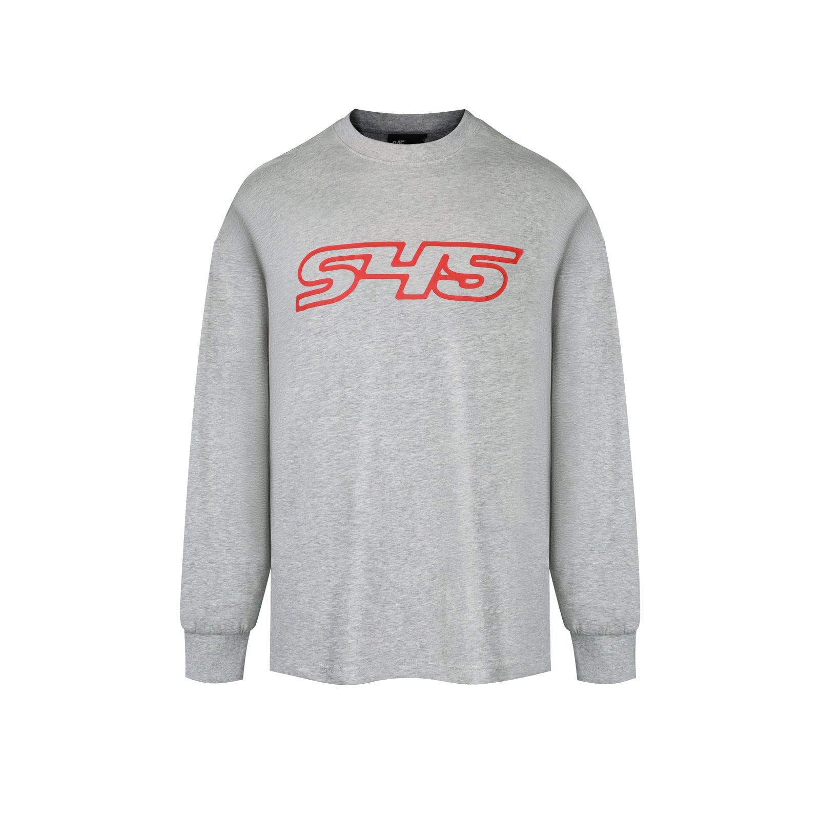 S45 Basic Large Logo Print Long Sleeve Tee