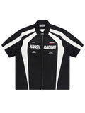Harsh and Cruel Contrast Color Racing Short Sleeve Shirt