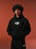 YADcrew Pearl and Embroidered Logo Puzzle Hoodie