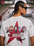 MEDM x EVA NEVER END Cute Character Star Key Art Print Tee