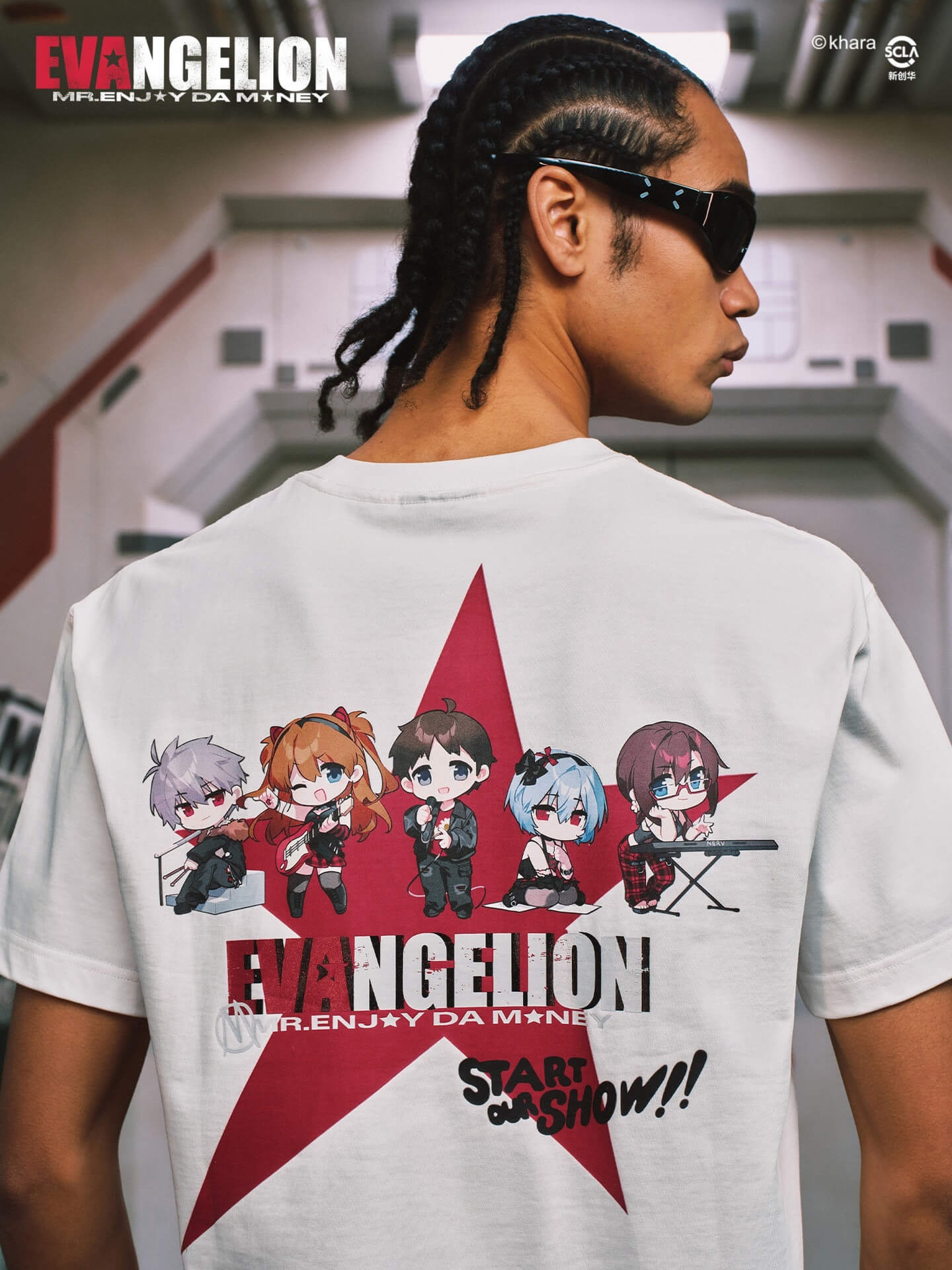 MEDM x EVA NEVER END Cute Character Star Key Art Print Tee