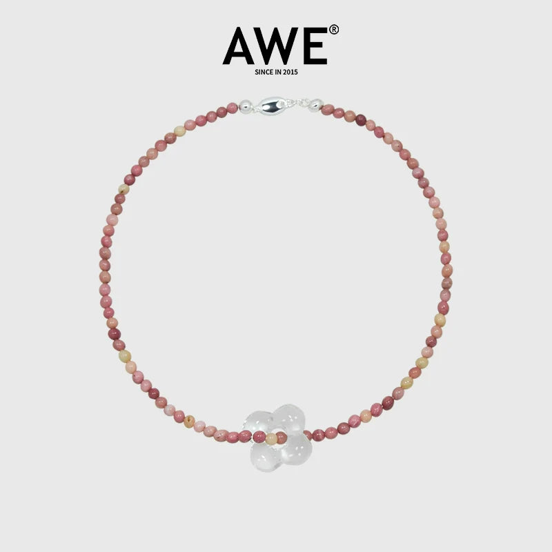 AWE Four-Leaf Clover Beaded Necklace
