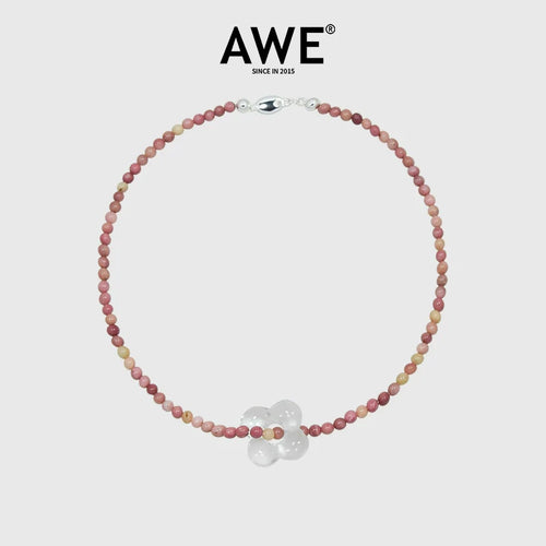 AWE Four-Leaf Clover Beaded Necklace