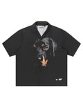 Harsh and Cruel Rottweiler Printed Cuban Shirt