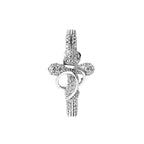 Small Town Kid Cubic Zirconia Cross Diamond Ring