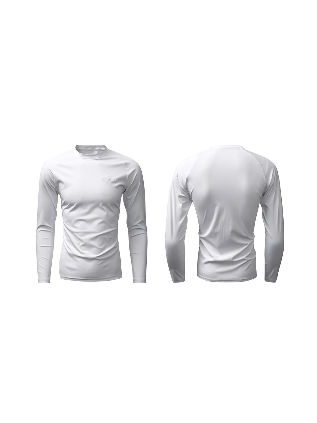 KARMANISTIC Quick Dry Stretch Fit Logo Embroidered Workout Long Sleeve Tee