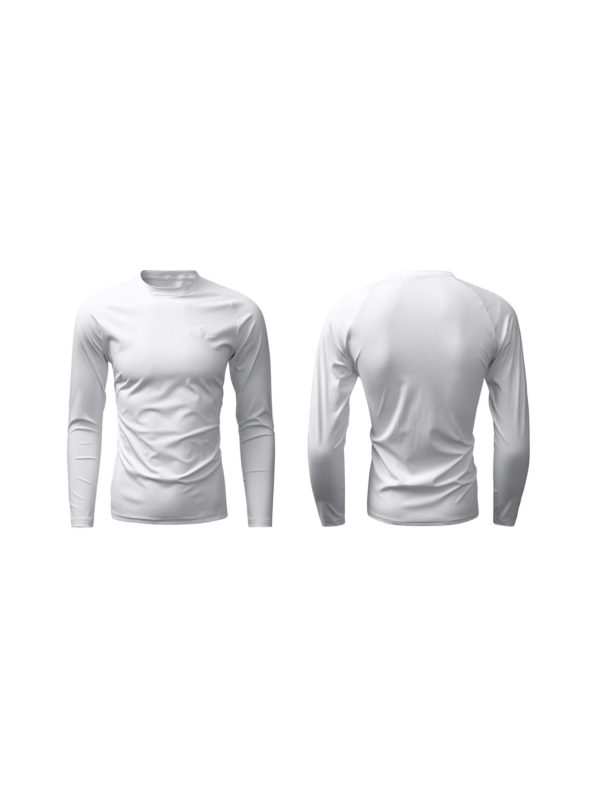 KARMANISTIC Quick Dry Stretch Fit Logo Embroidered Workout Long Sleeve Tee