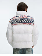 MEDM Ethnic Patchwork Puffer Jacket
