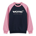VOTE Star Logo & Contrast Color Sweatshirt