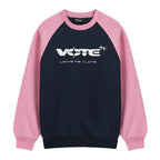 VOTE Star Logo & Contrast Color Sweatshirt