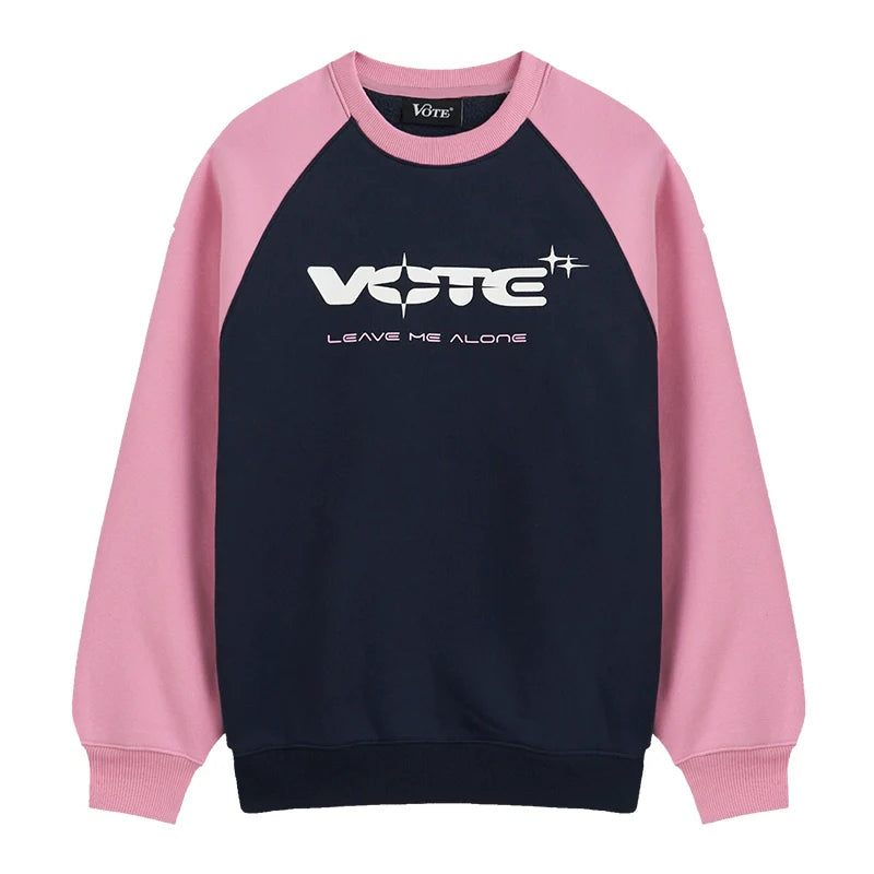 VOTE Star Logo & Contrast Color Sweatshirt