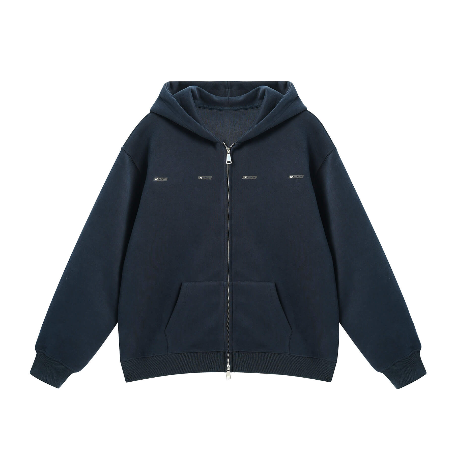 JHYQ Small Logo Double Zipper Hoodie