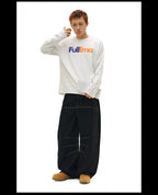 NOVACAM Vintage Playful Logo Long Sleeve Tee
