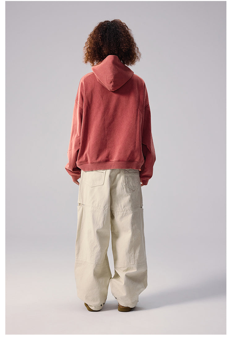 Remedy Washed Distressed Print Hoodie