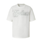 YADcrew Galaxy Rhinestone 3D Logo Embroidered Tee