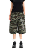 F3F Select Camo Calligraphy Embroidered Baggy Sweat Shorts