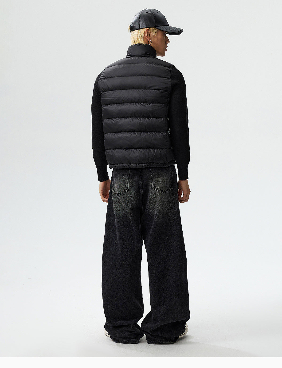 MEDM Shoulder Patchwork Lightweight Down Jacket
