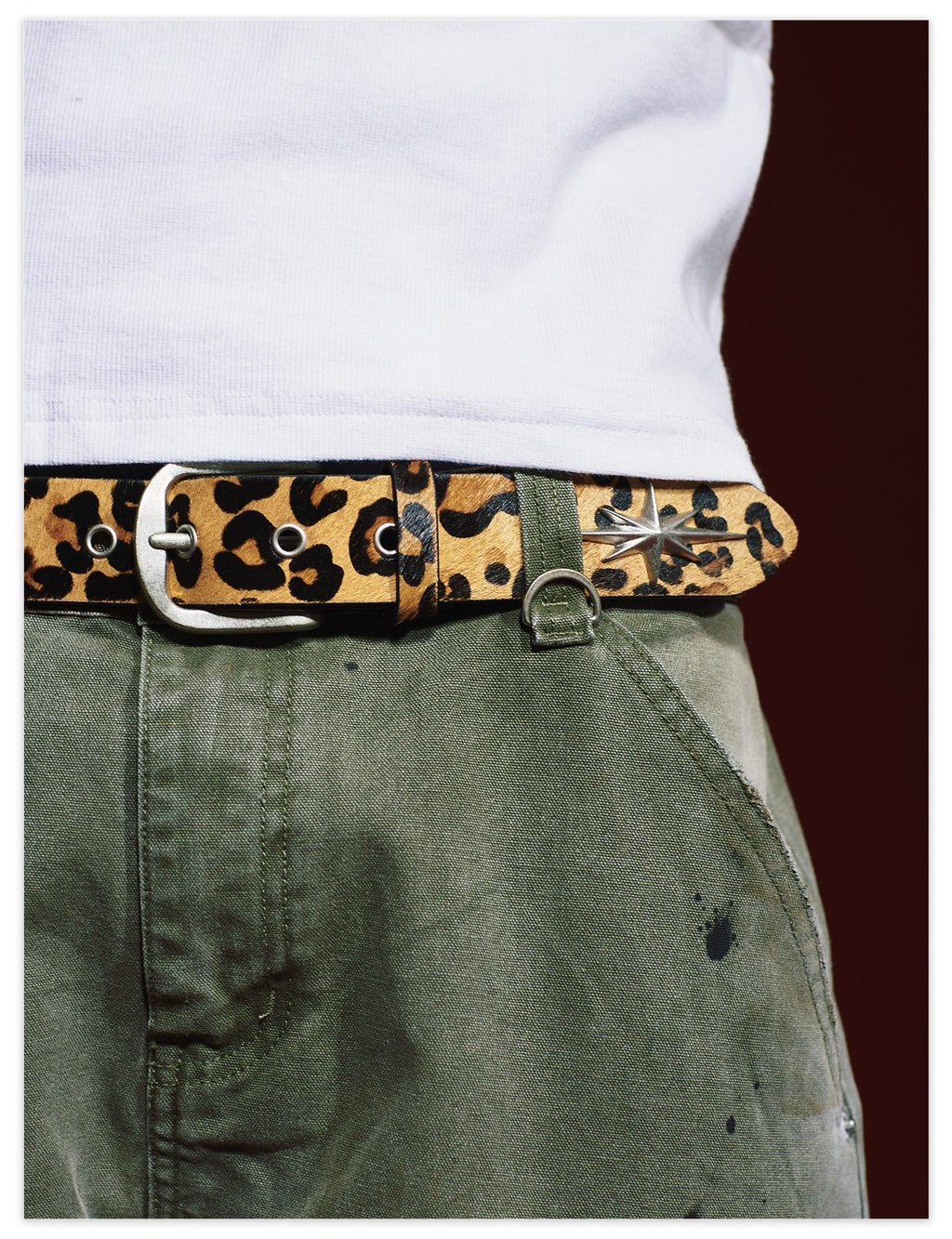 Remedy Star Studded Cowhide Leather Belt