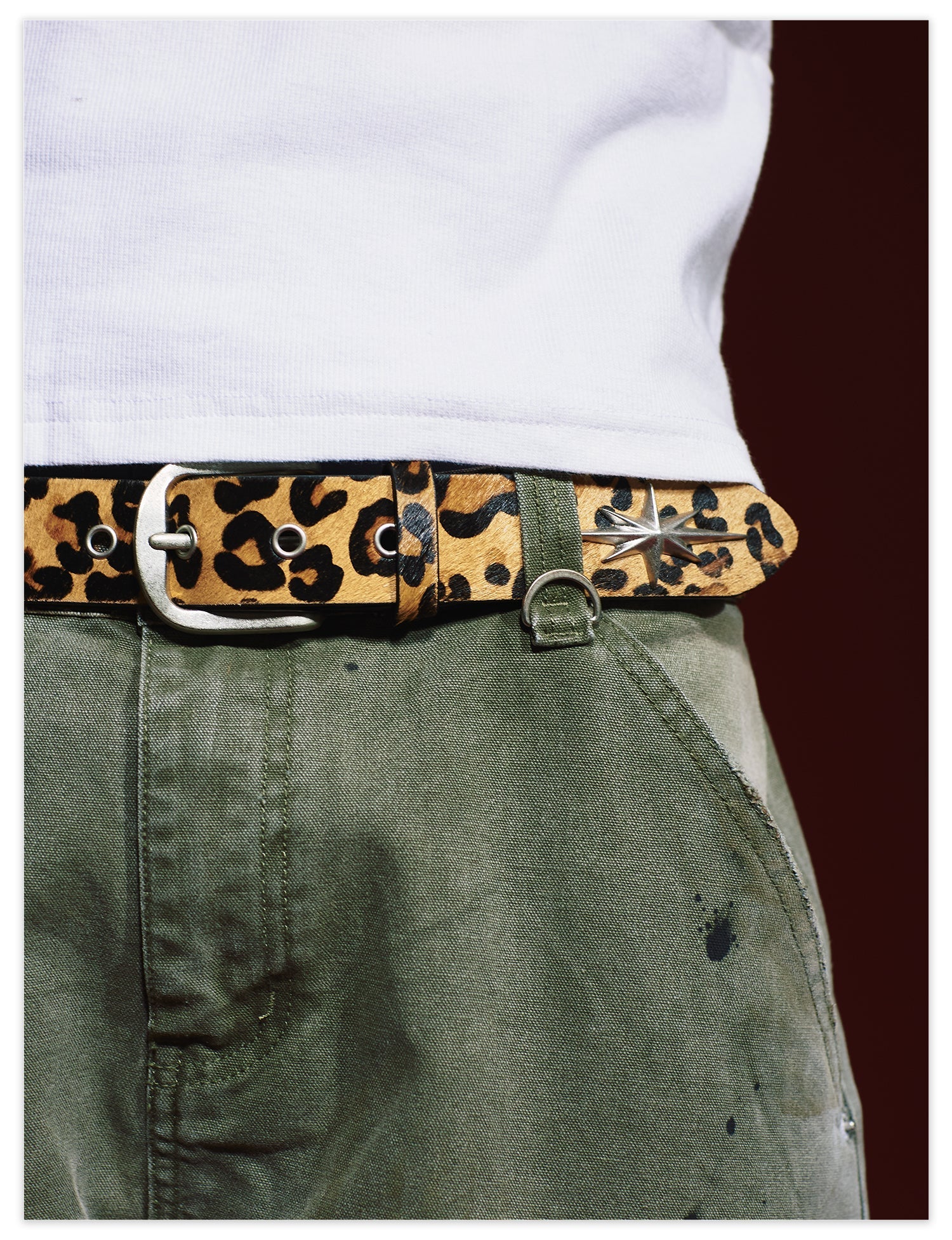 Remedy Star Studded Cowhide Leather Belt