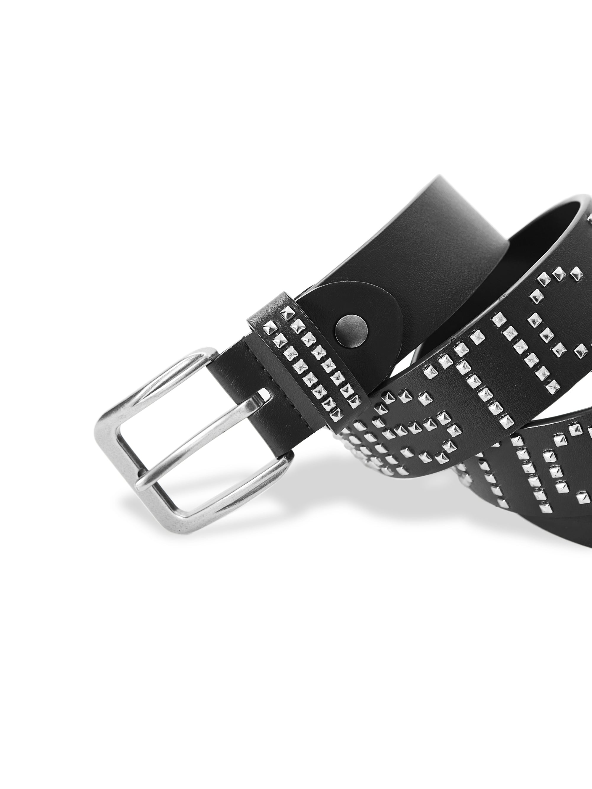 KARMANISTIC Punk Studded Logo Belt