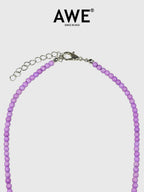AWE Stone Beads Cross Necklace