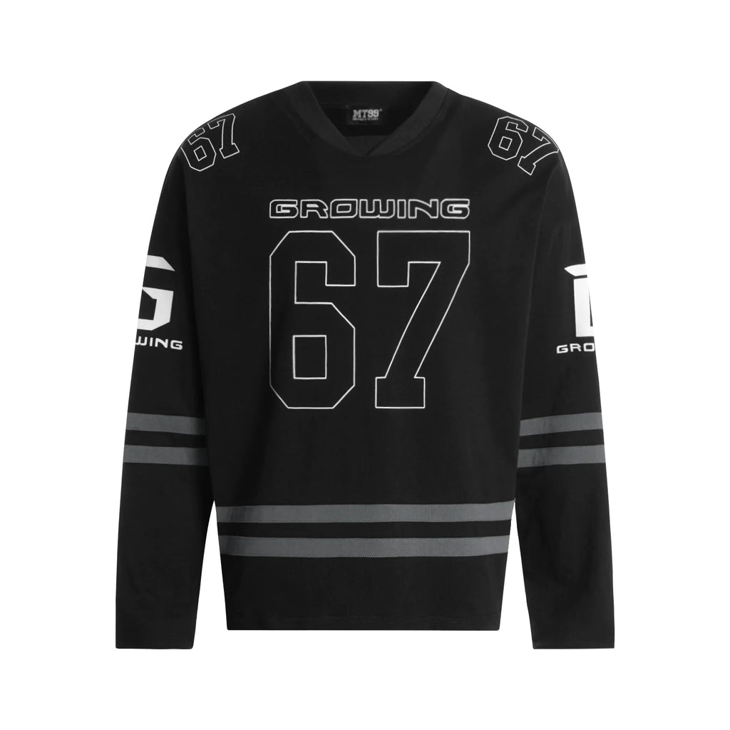 F3F Select 67 Number Long Sleeve Hockey Jersey