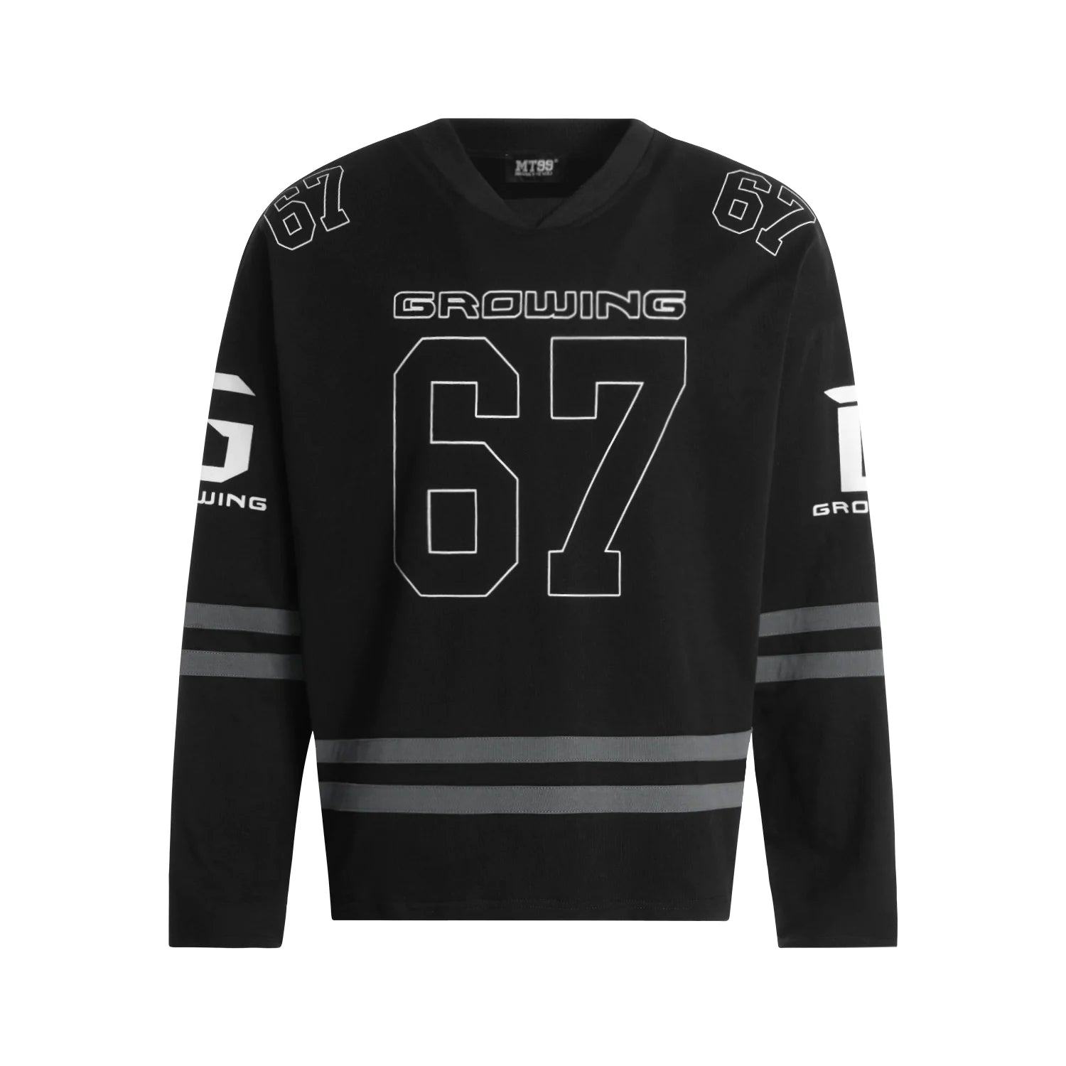 F3F Select 67 Number Long Sleeve Hockey Jersey