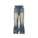 S45 Gemstone and Rhinestone Studded Washed Jeans