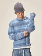 EVILKNIGHT(EK) Gradient Striped Knit Sweater