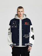 Achock Flocked Baseball Jacket