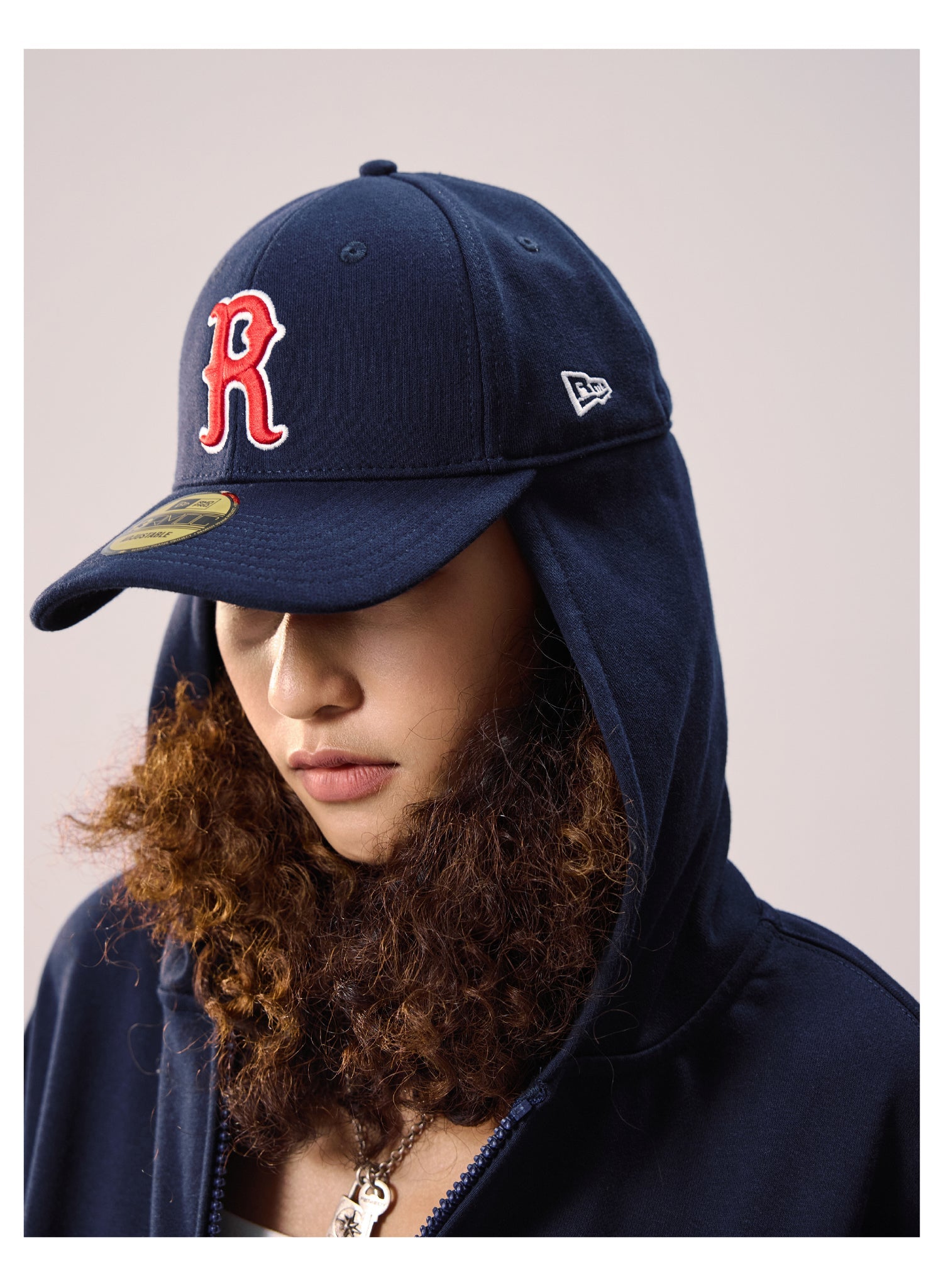 Remedy Baseball Cap Hood Zip Up Hoodie