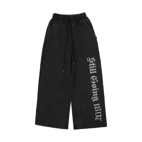1807 Washed Faded Color Baggy Sweatpants