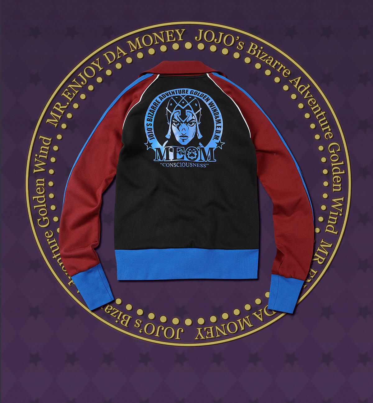 MEDM × JOJO Color Block High Neck Track Jacket