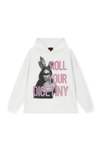 DICETINY Bunny Girl Print Hoodie