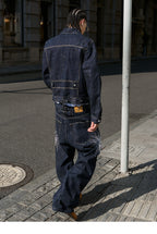 STEEPC Double Breasted Denim Jacket