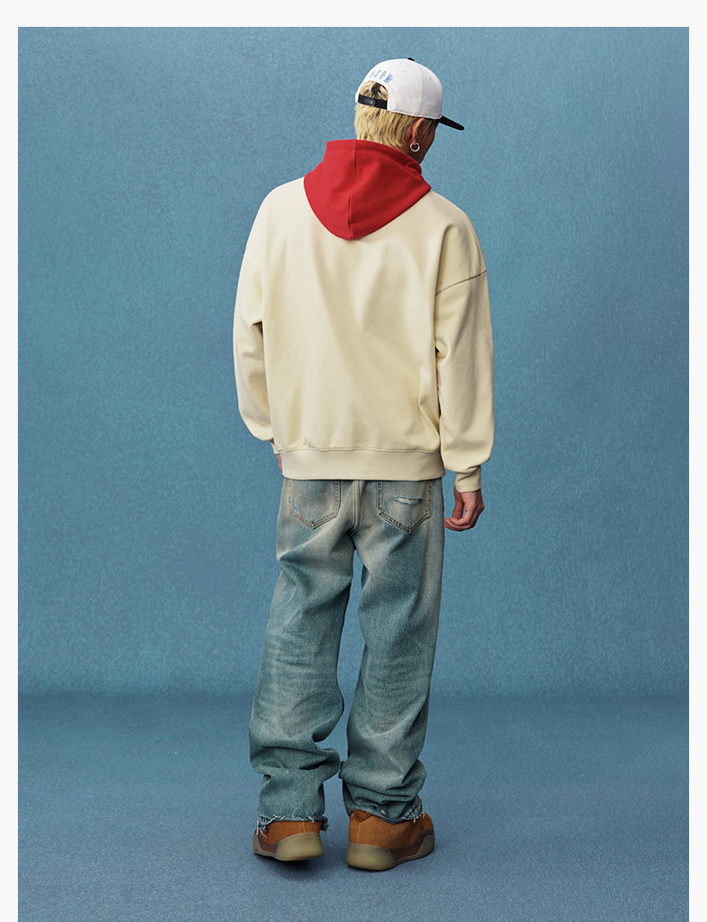 MEDM Layered Look Color Block Hoodie