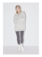 EMPTY REFERENCE Gray Hole Logo Knit Sweater