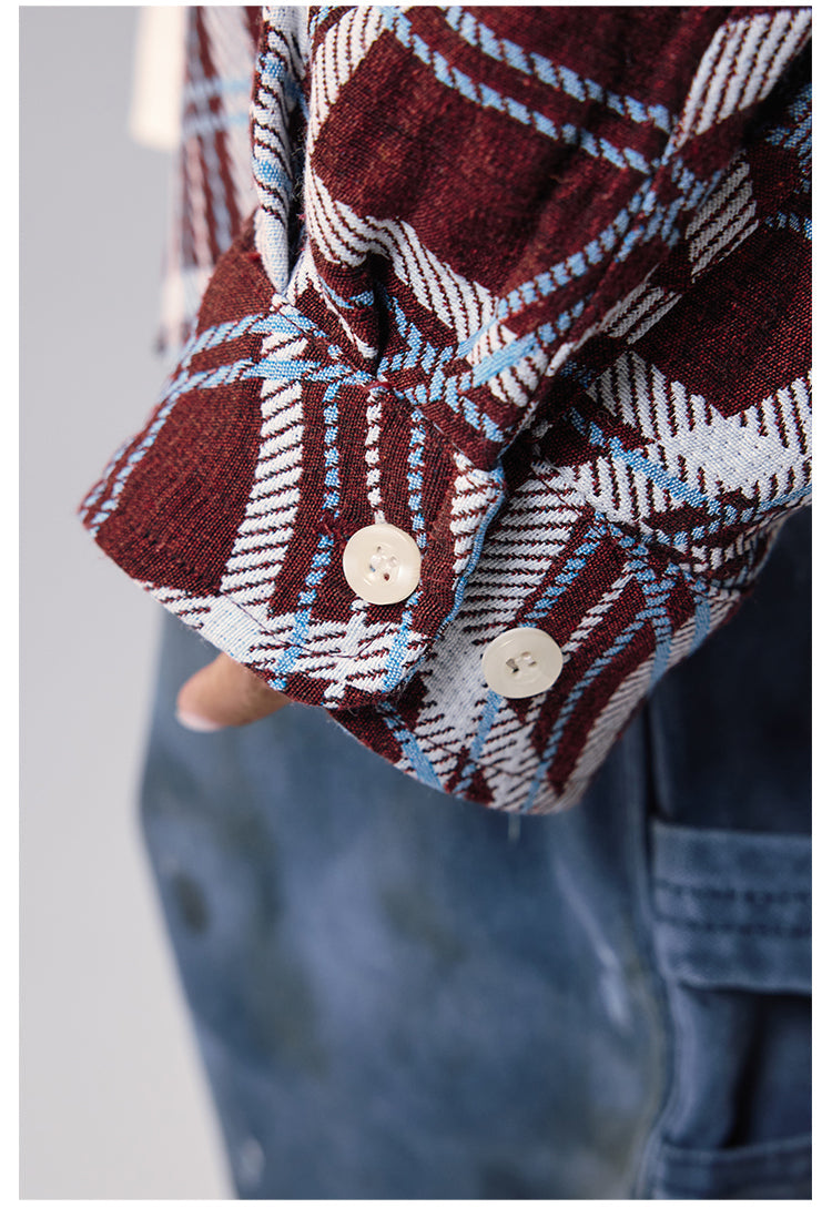 Remedy Wave Plaid Reversible Long Sleeve Shirt