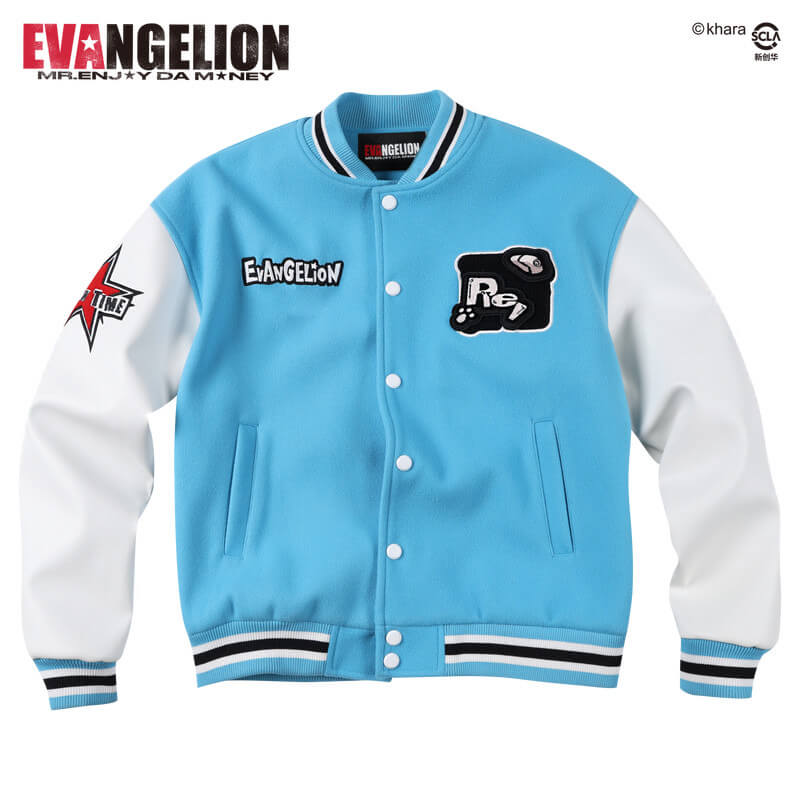 MEDM x EVA NEVER END Character Patch Detachable Velcro Patch Varsity Jacket